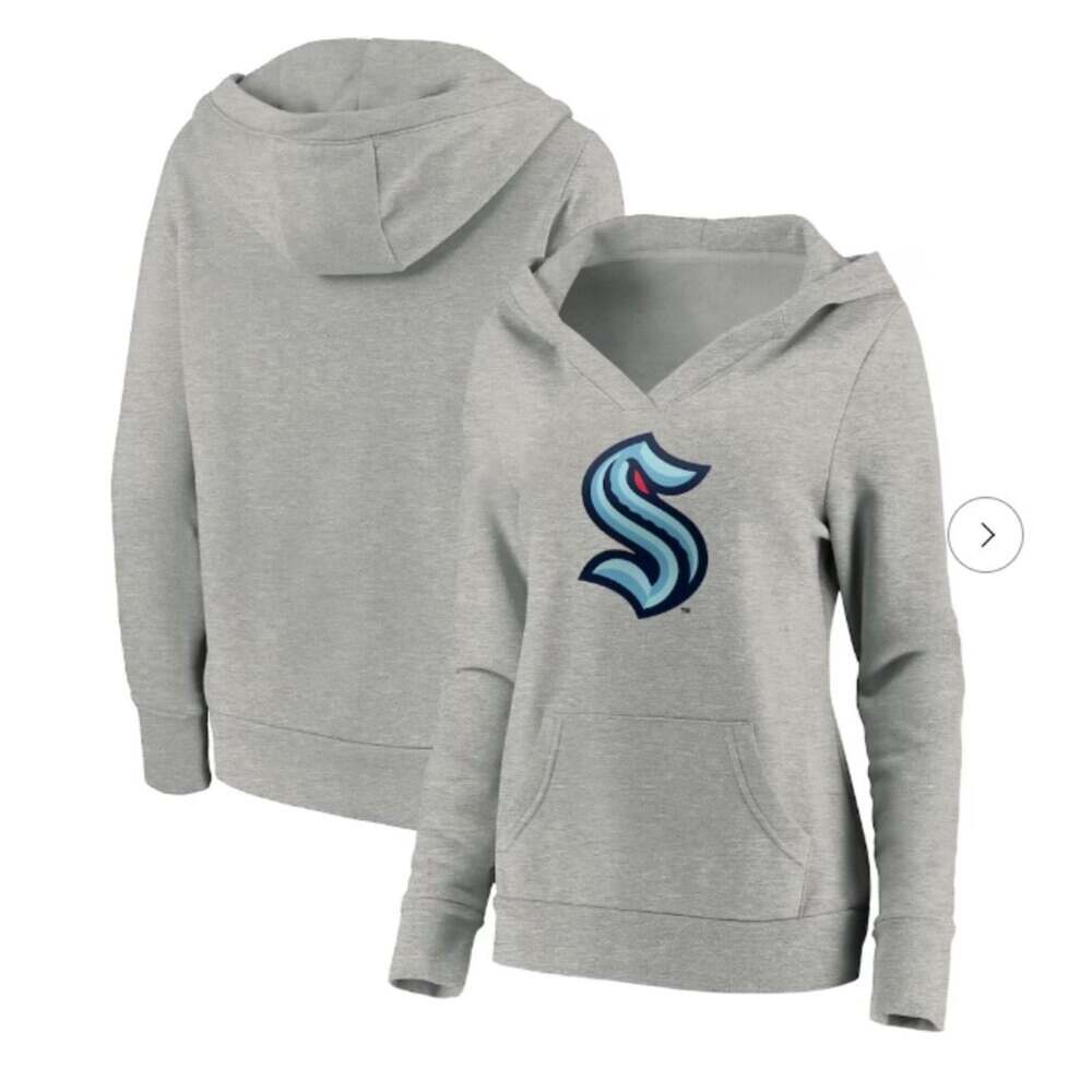 Fanatics Seattle Kraken Primary Logo Pullover Hoodie Women's Size Large